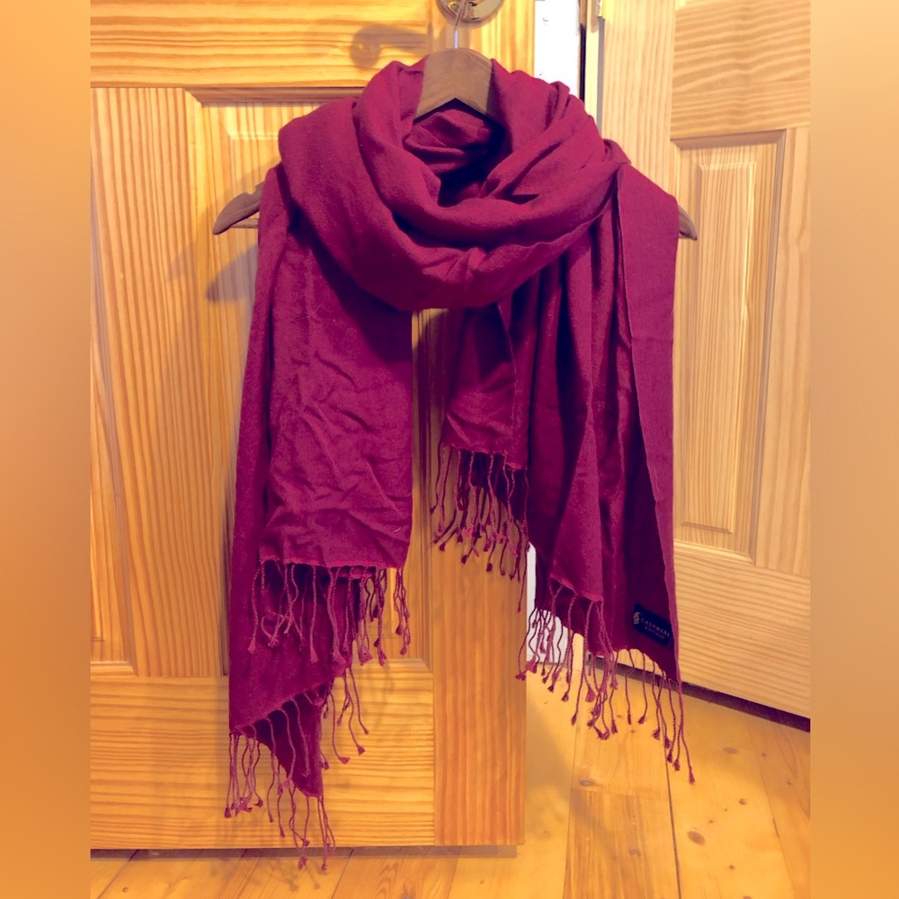 Large Cashmere and Silk Shawl Scarf NWOT